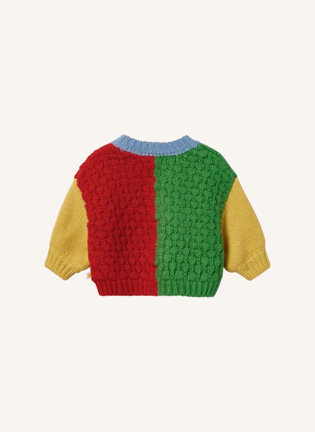 Cardigan Colorblock | Rouge