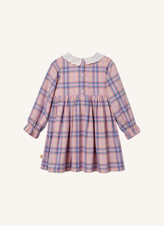 Robe Smockée Carreaux | Rose