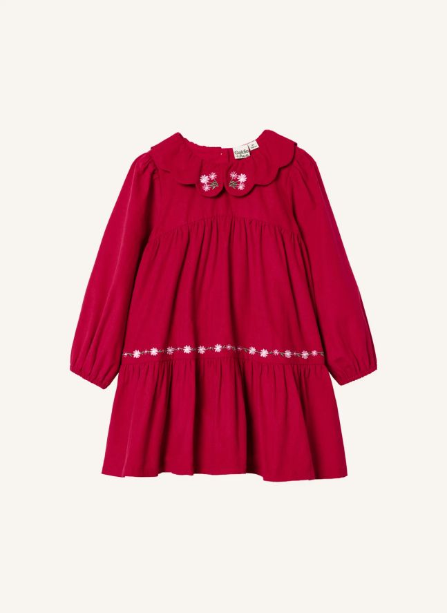 Robe Brodée | Rouge