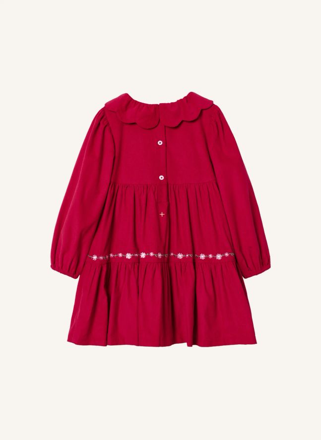 Robe Brodée | Rouge