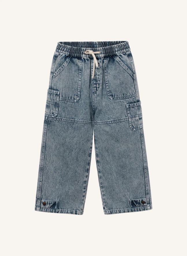 Jean Cargo Délavé | Bleu