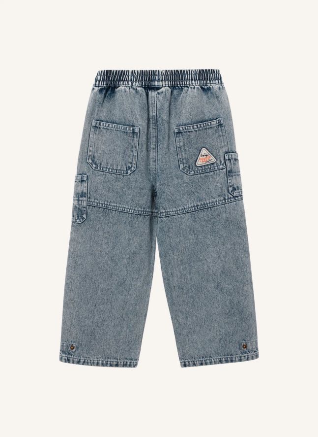 Jean Cargo Délavé | Bleu