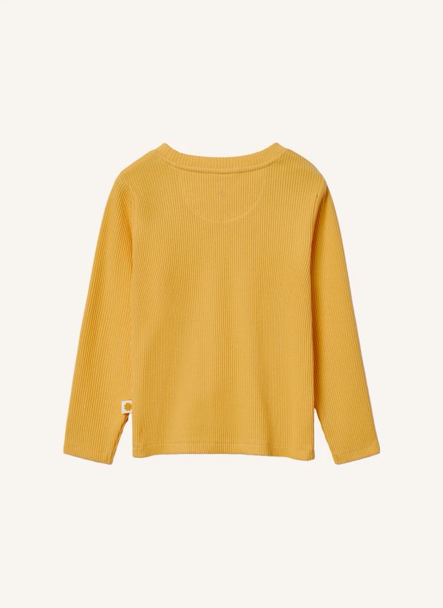 T-shirt Côtelé Goldie | Jaune