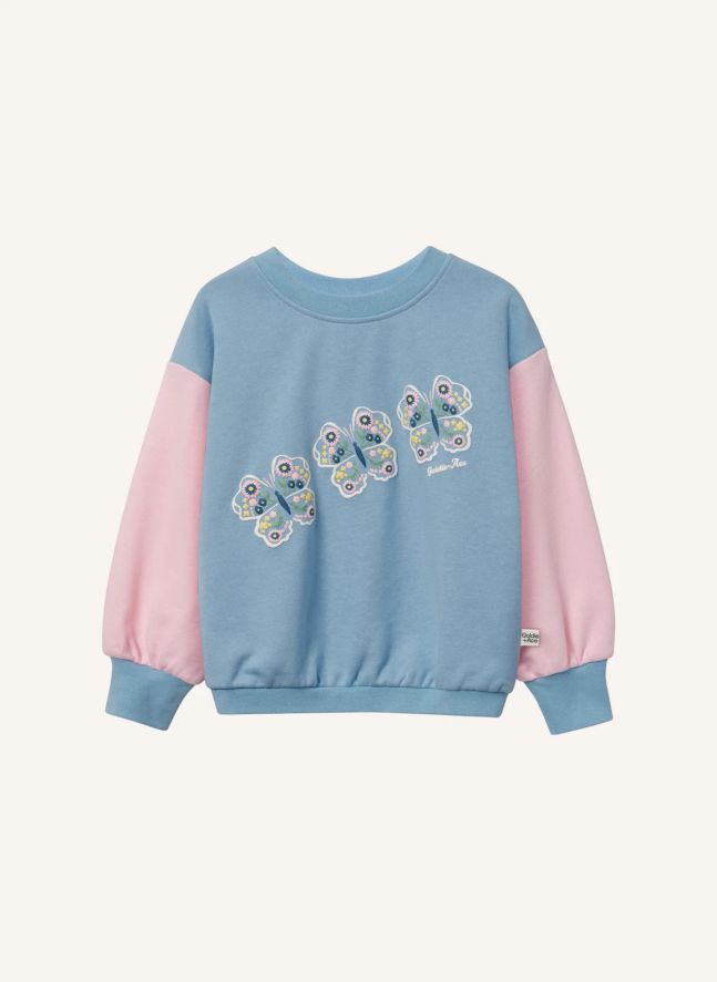 Sweat Oversize Papillons | Bleu