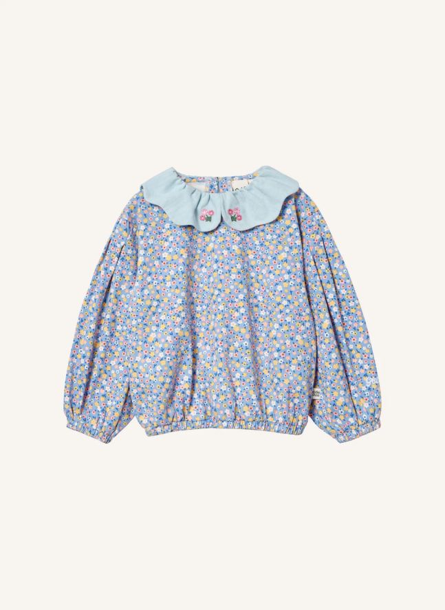 Blouse Posy Fleurie | Bleu