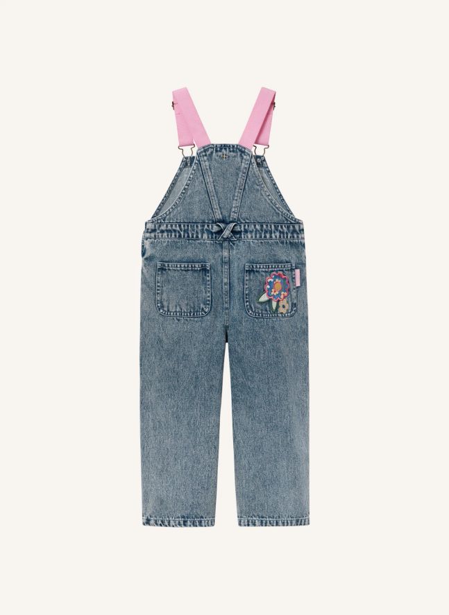 Salopette Austin Fleurs Denim | Bleu