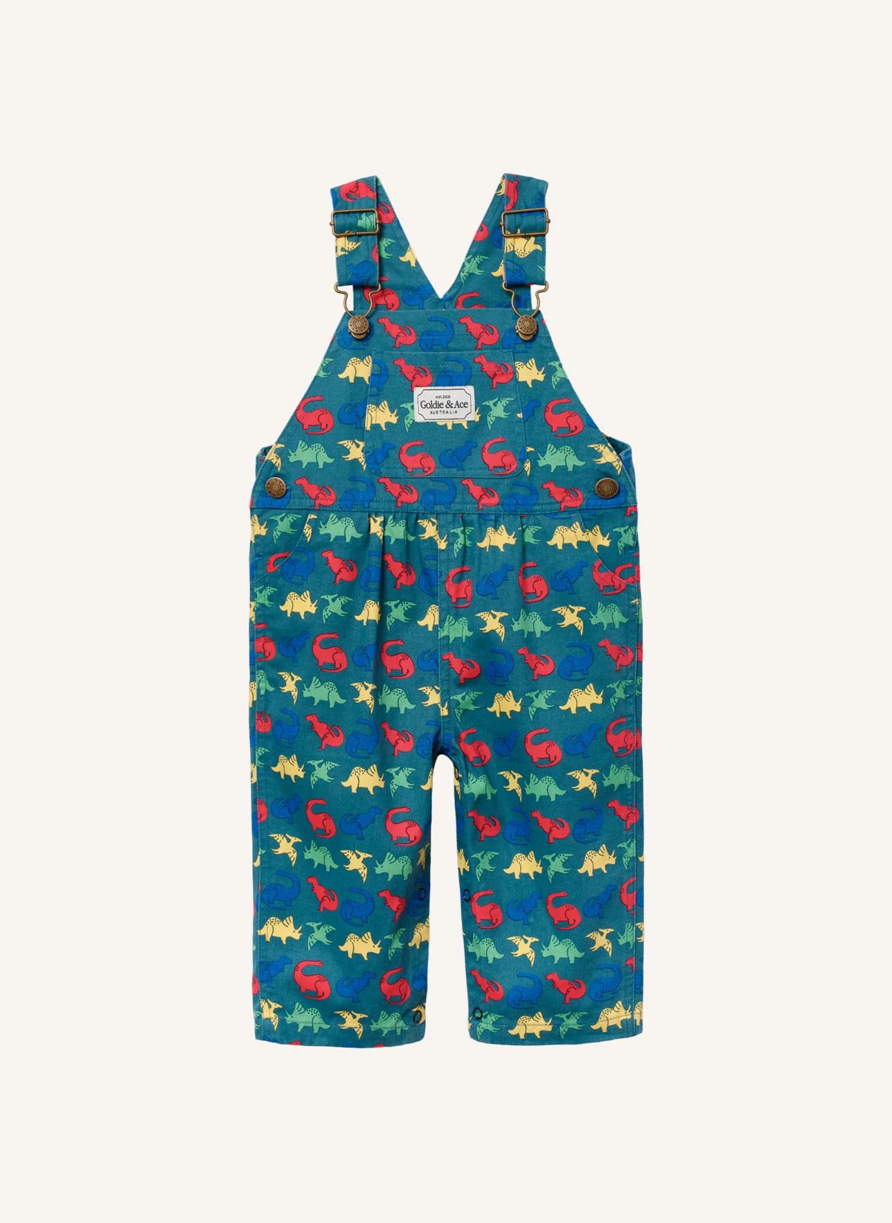 Salopette Austin Dinosaures | Bleu- Image produit n°0