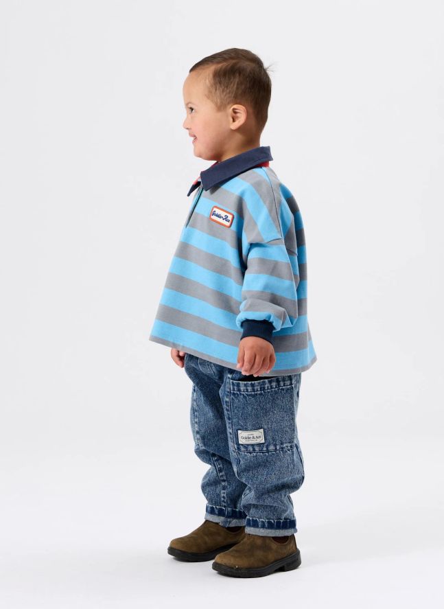 Polo Rugby Rayé - Exclusivité Smallable | Bleu