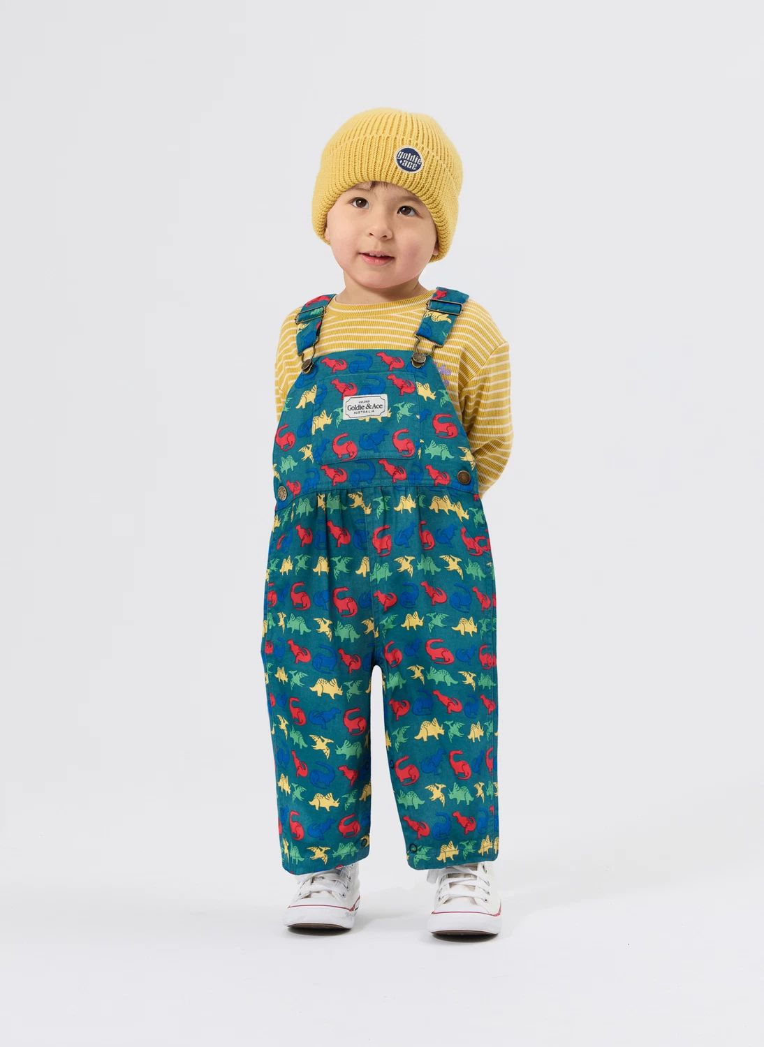 Salopette Austin Dinosaures | Bleu- Image produit n°1