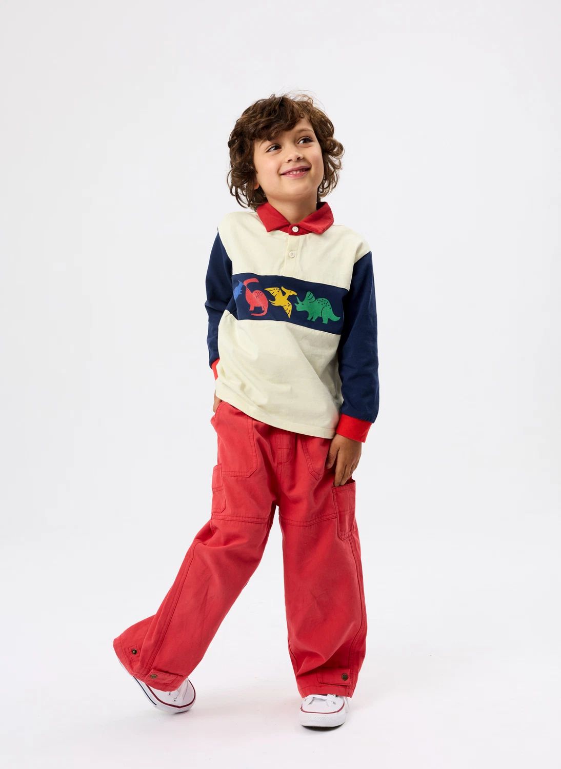 Polo Dinosaures | Bleu marine- Image produit n°4