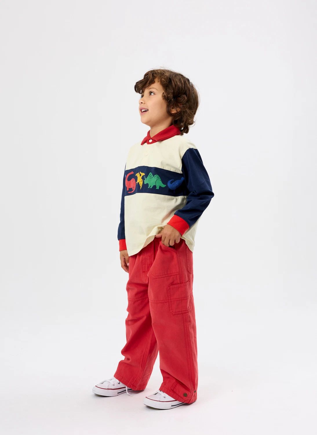 Polo Dinosaures | Bleu marine- Image produit n°5