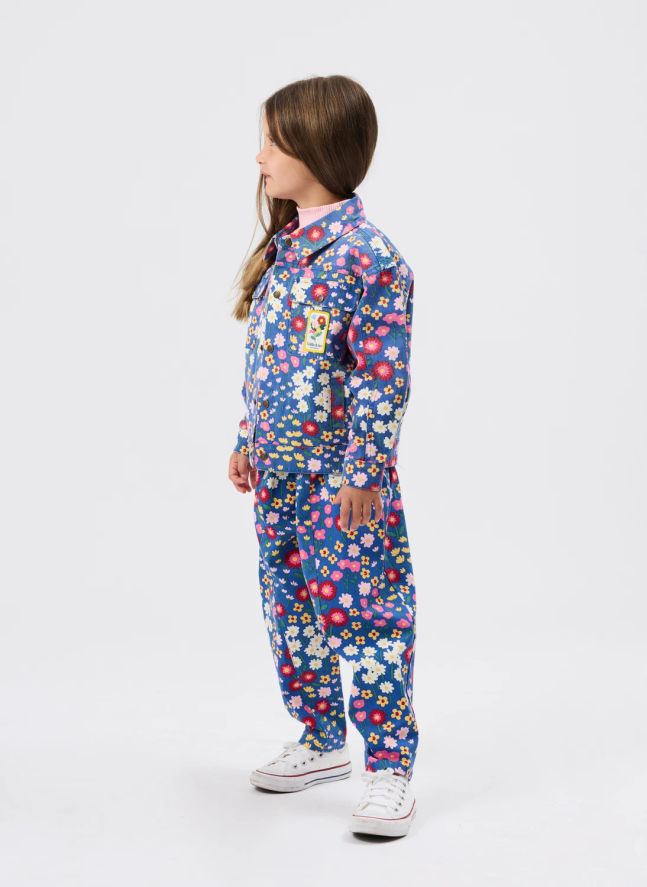 Pantalon Peony Fleuri | Bleu