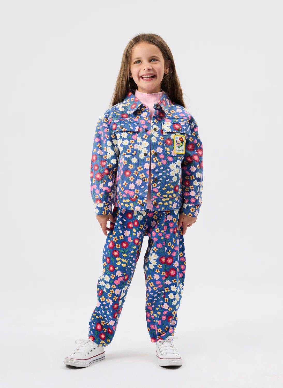 Pantalon Peony Fleuri | Bleu- Image produit n°7