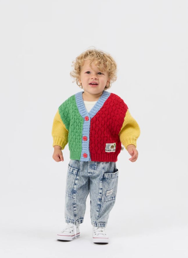 Cardigan Colorblock | Rouge