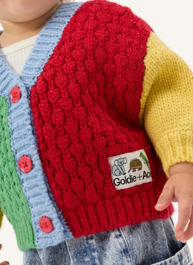 Cardigan Colorblock | Rouge