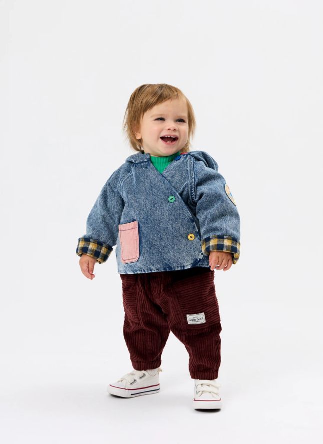 Veste Capuche Denim | Bleu