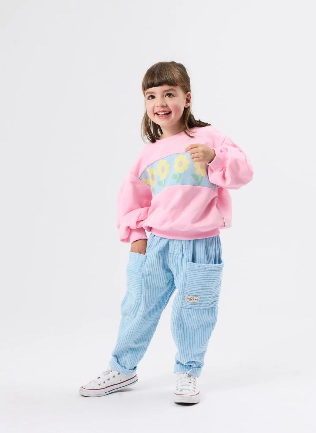 Sweat Fleurs - Exclusivité Smallable | Rose