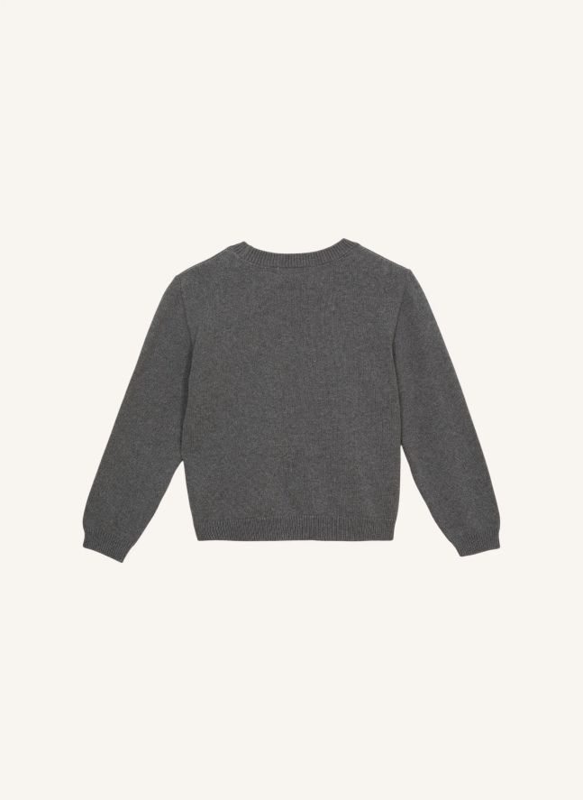 Pull Harrington Coton Bio | Gris chiné