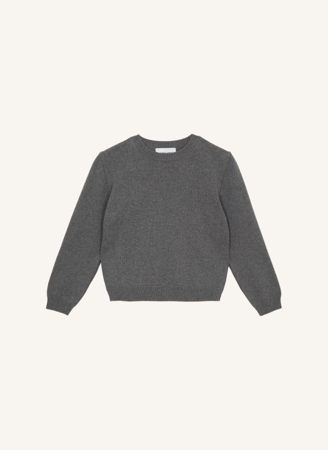 Pull Harrington Coton Bio | Gris chiné