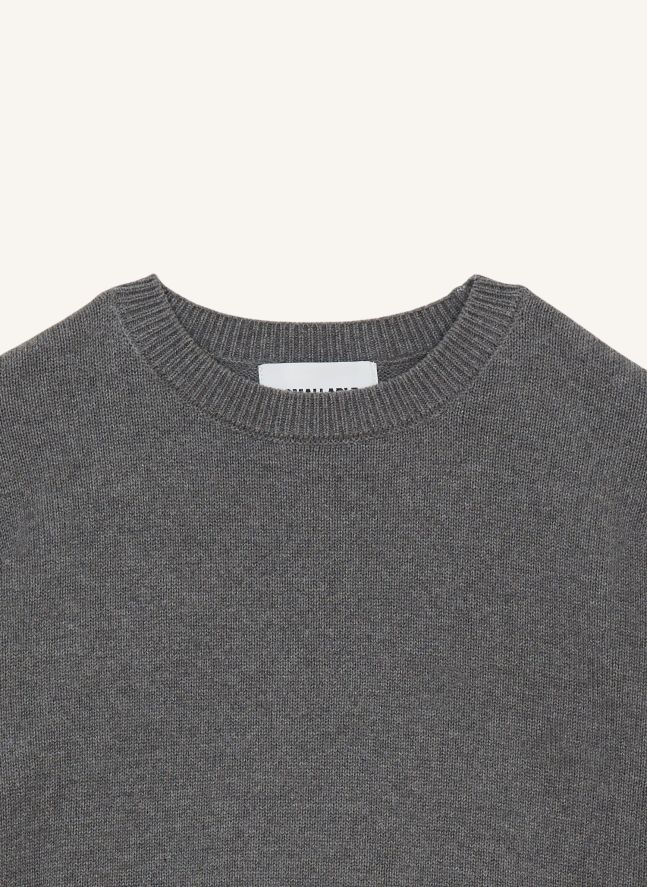 Pull Harrington Coton Bio | Gris chiné