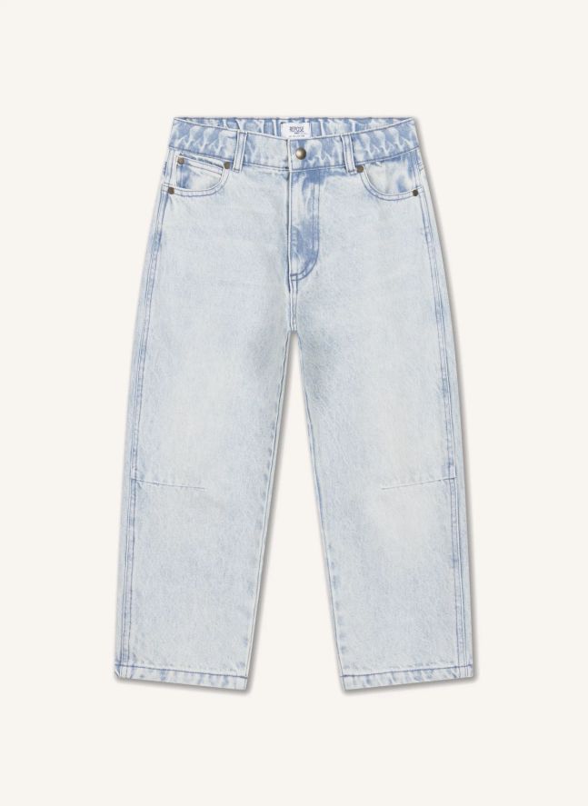Jean Barrel Coton Bio | Bleu Clair