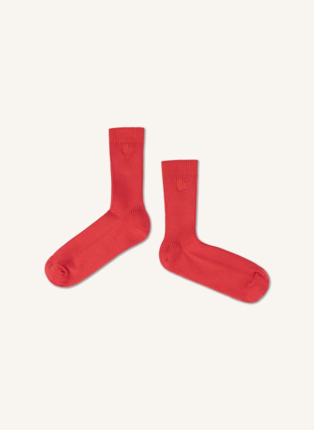 Chaussettes Unies | Rouge