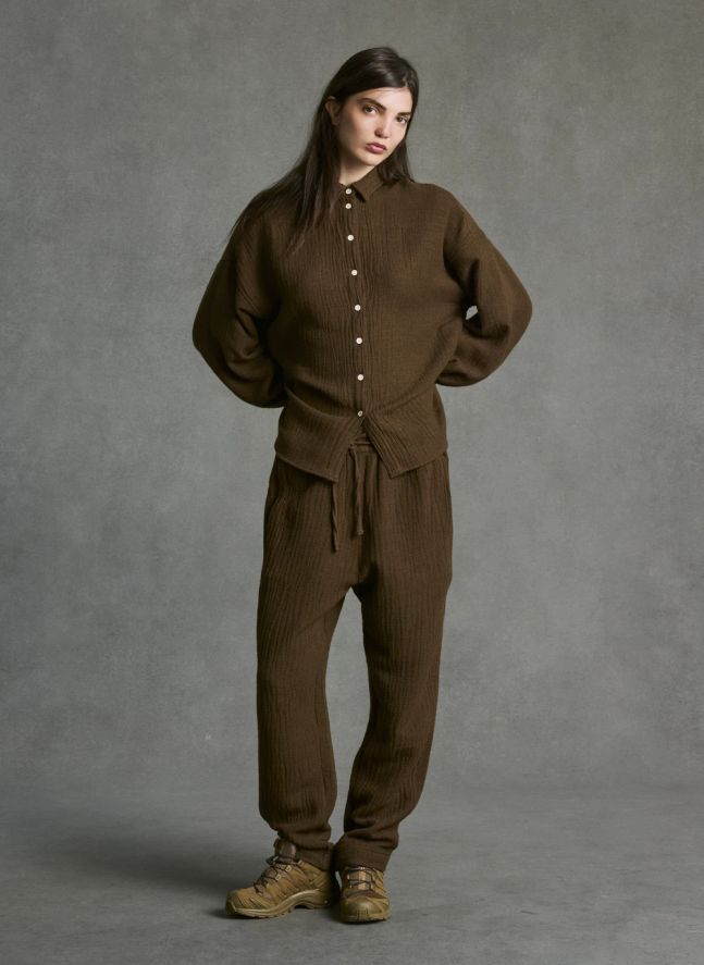 Pantalon Jabiru Gaze de Coton | Marron