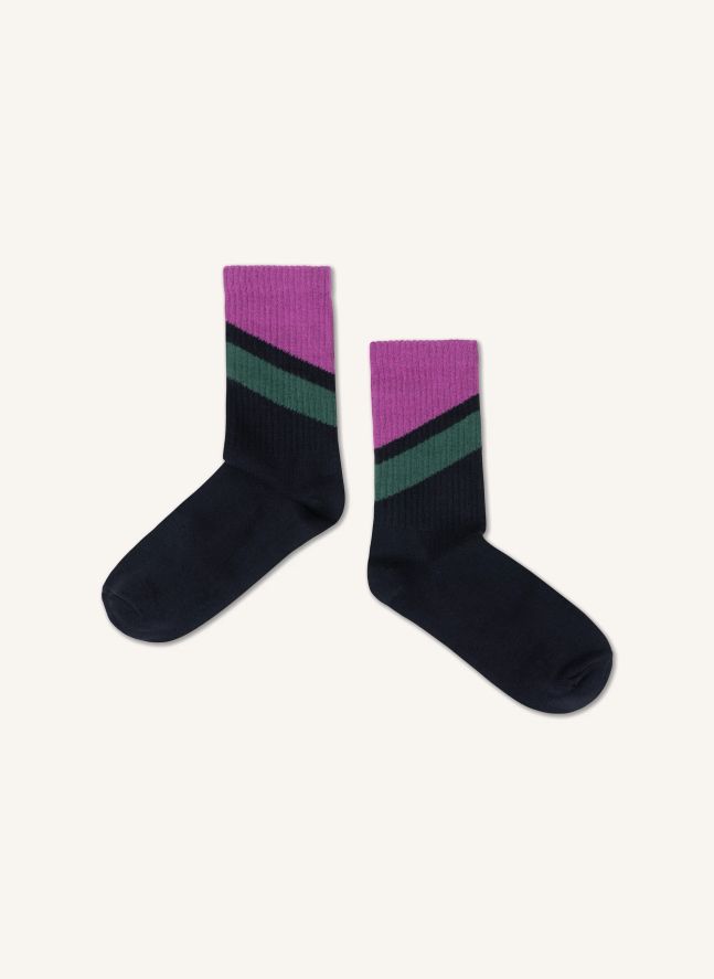 Lot de 3 Paires de Chaussettes Rayées | Ecru