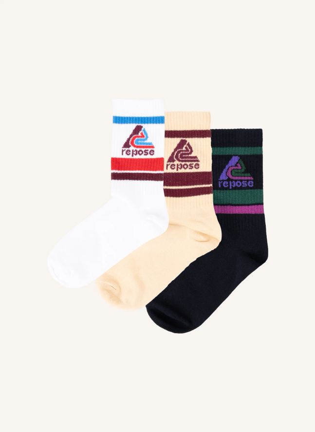 Lot de 3 Paires de Chaussettes Repose | Blanc