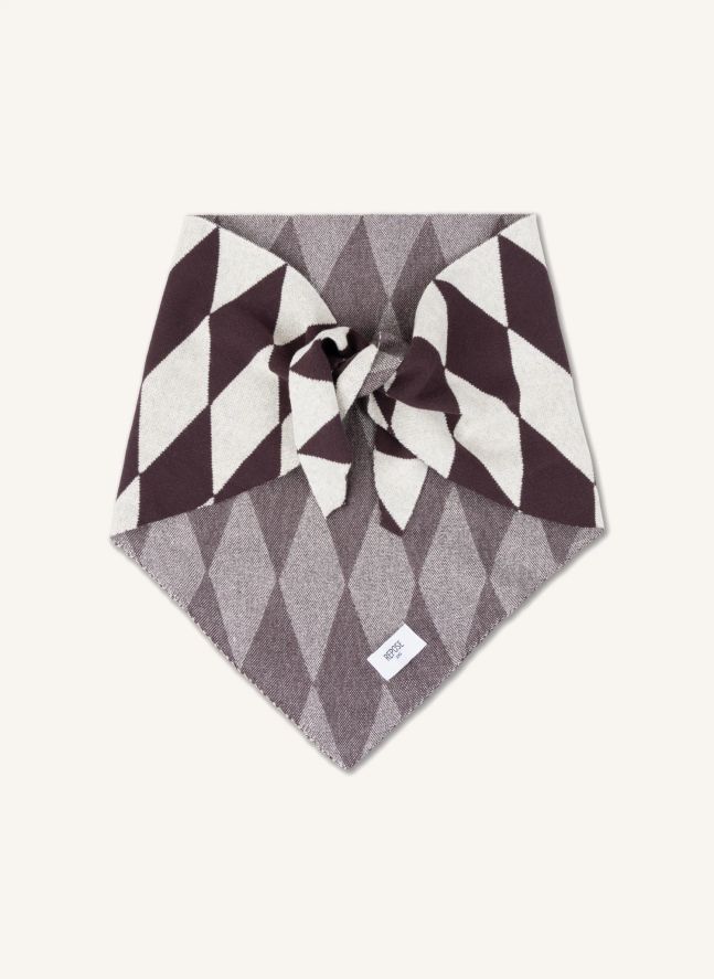 Foulard Maille | Marron