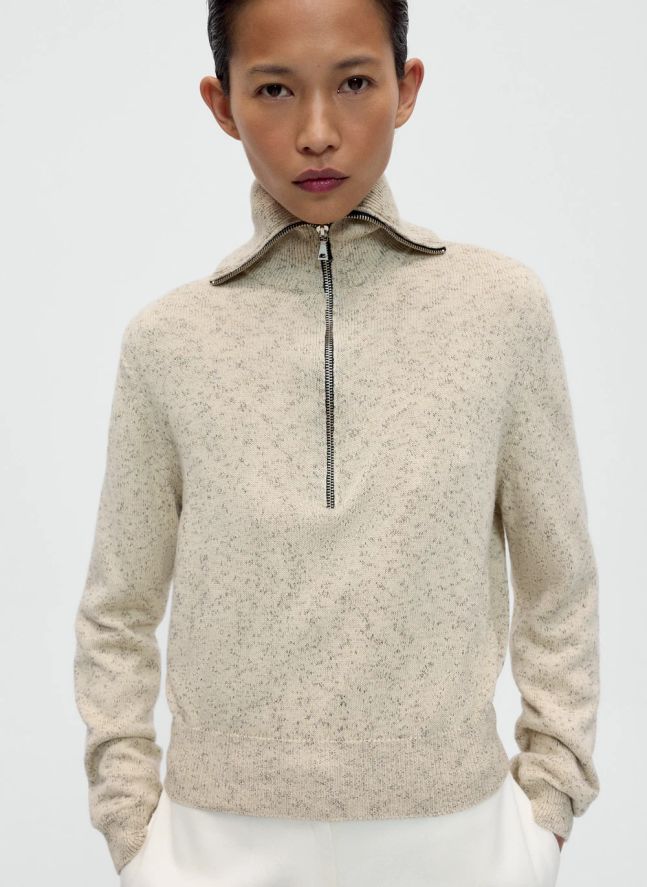 Cardigan Merino Laine | Ecru