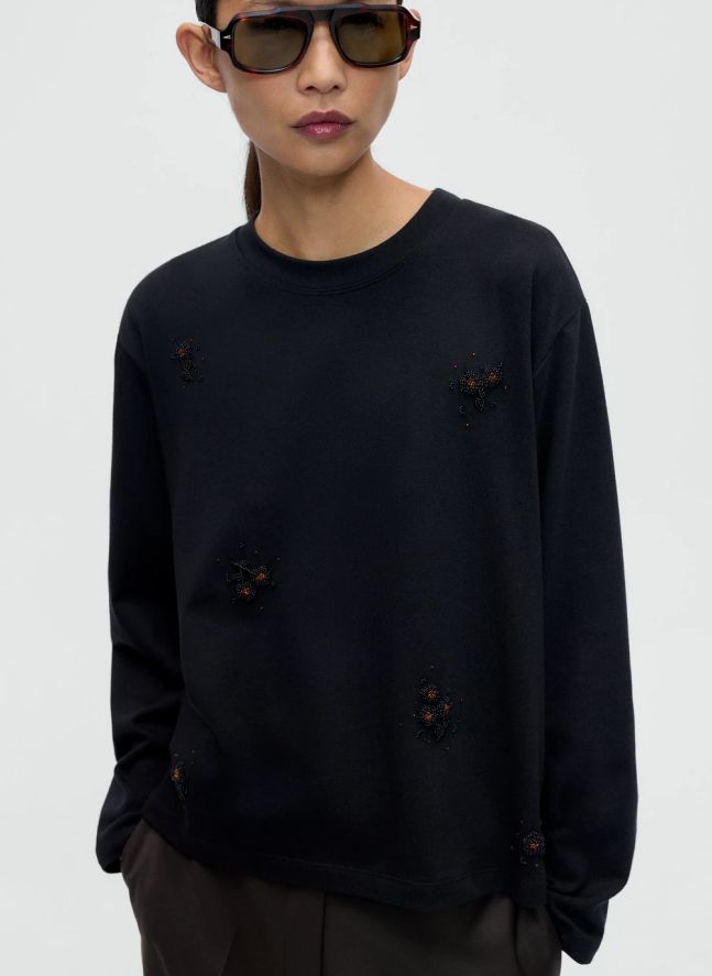 T-shirt Orné | Noir