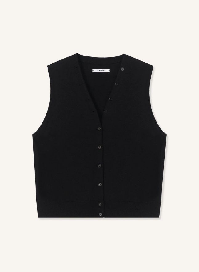 Gilet Meriono Laine | Noir