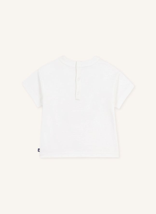 T-shirt Tour Eiffel Coton Bio Bébé | Blanc