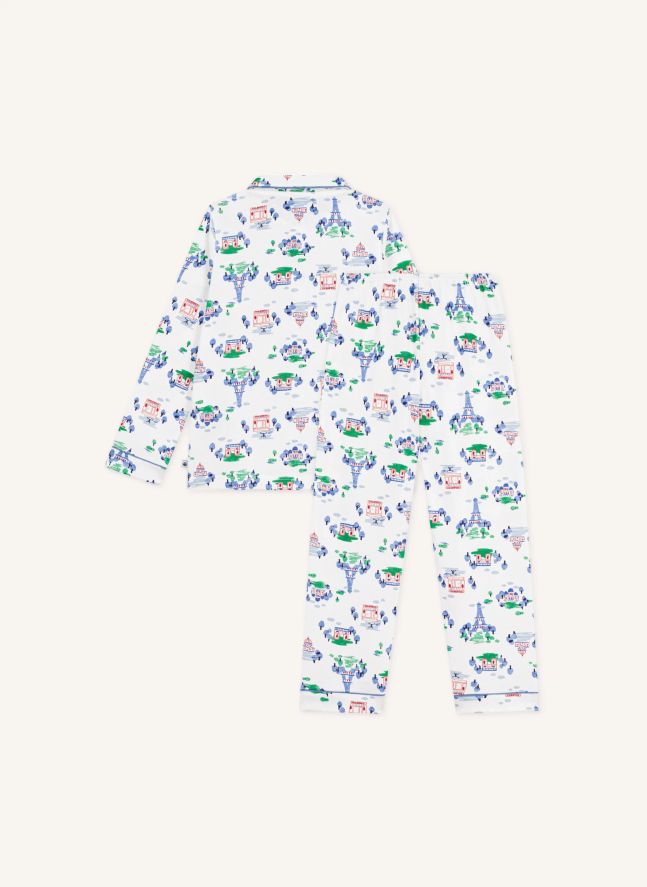 Pyjama Chemise Paris Coton Bio | Blanc