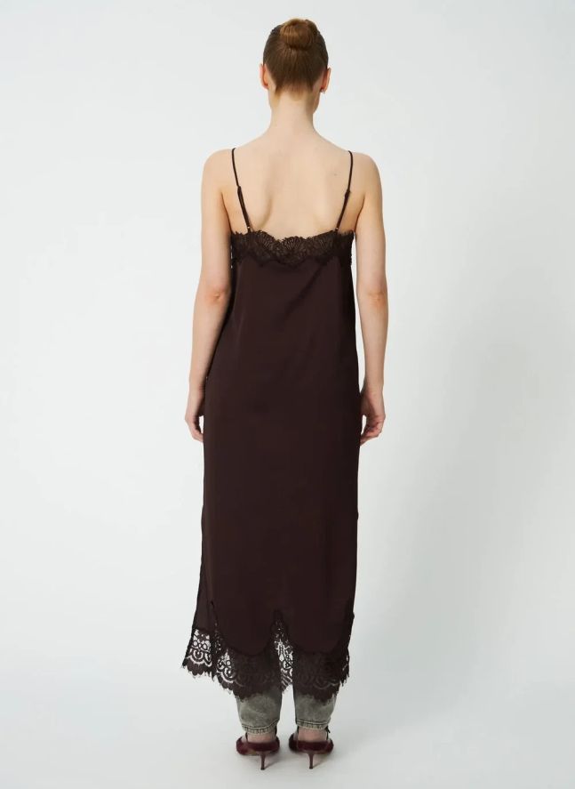 Robe Dentelle | Marron foncé