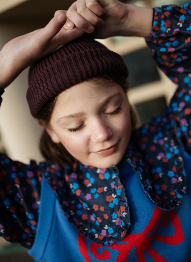 Pull Sans Manches Nœud | Bleu