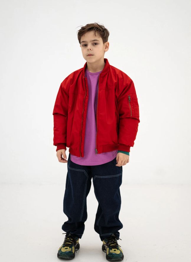 Bomber Fibres Recyclées | Rouge