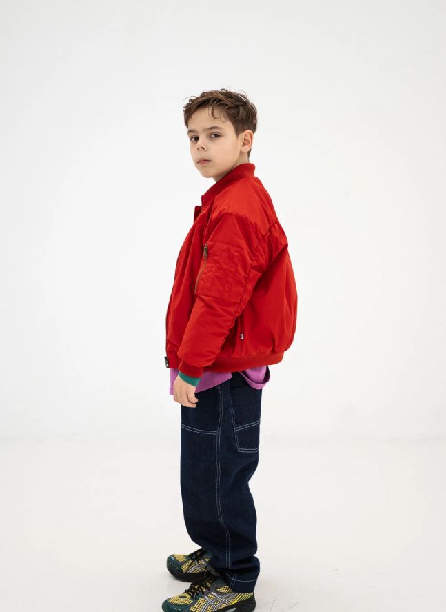 Bomber Fibres Recyclées | Rouge