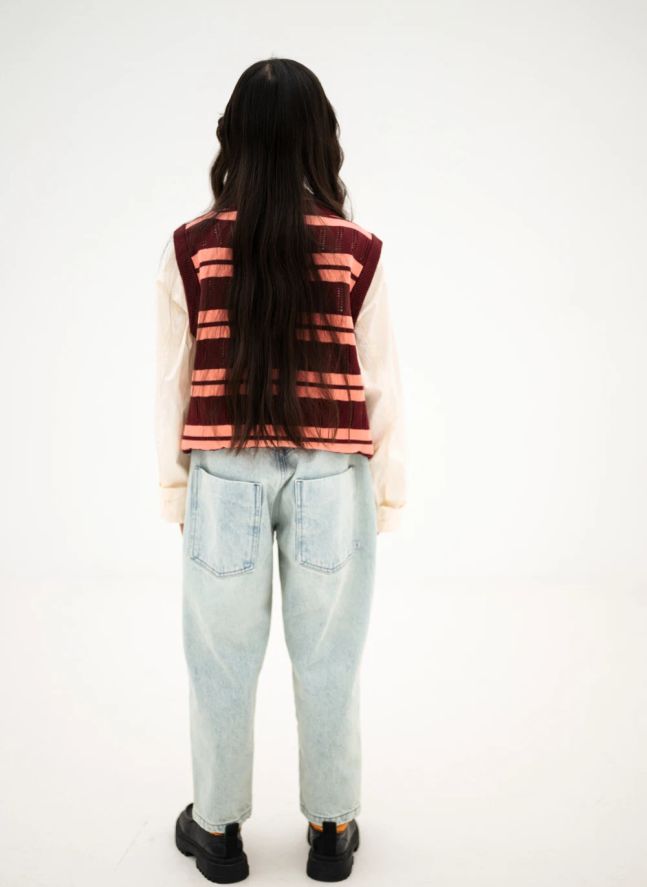 Jean Barrel Coton Bio | Bleu Clair