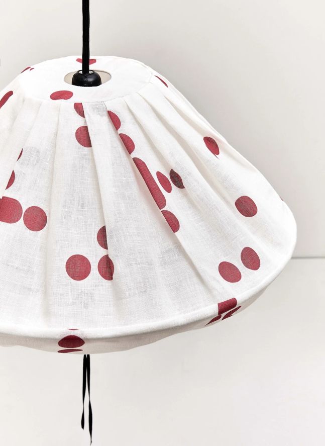 Abat-jour Yumi Dots | Rouge