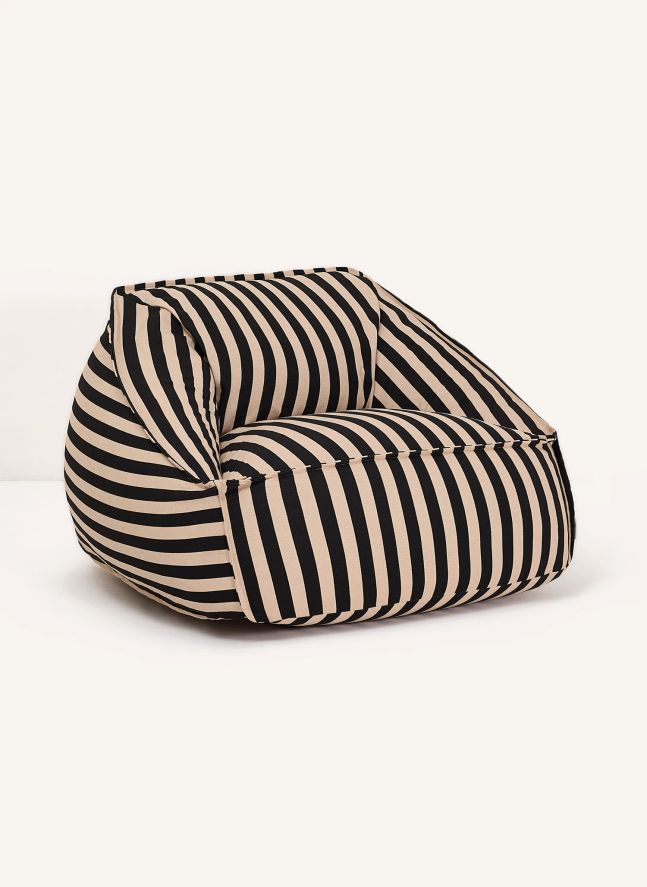 Ziggy Ottoman Chair | Black