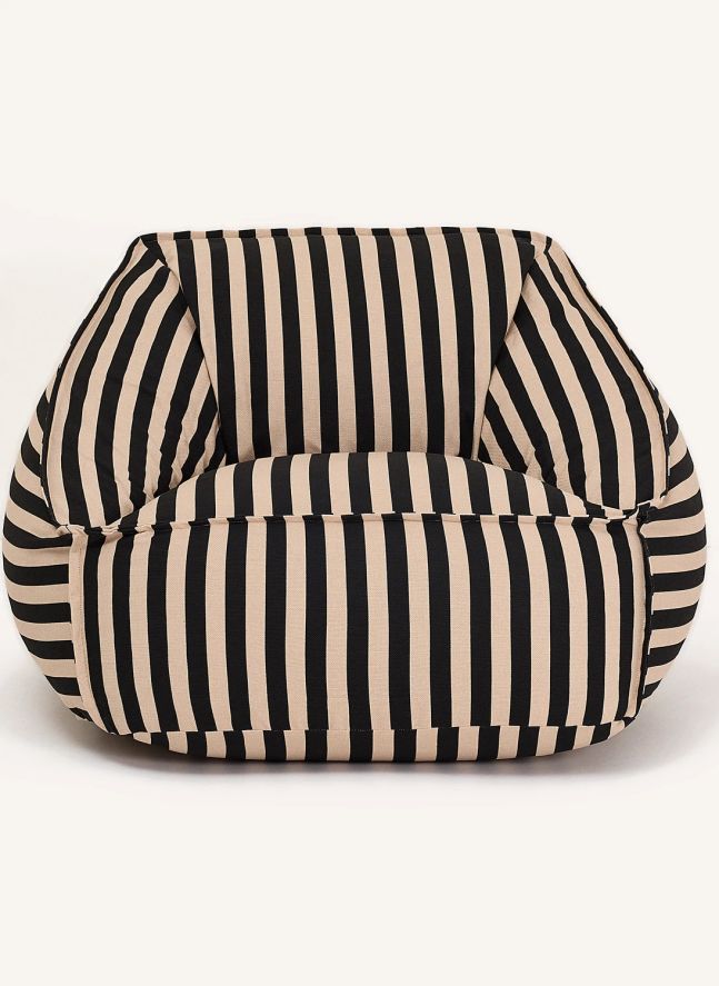 Ziggy Ottoman Chair | Black