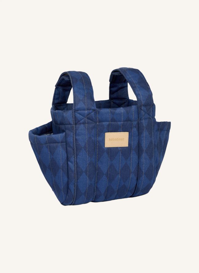 Sac organiseur pour poussette Hyde Park Diamonds | Bleu
