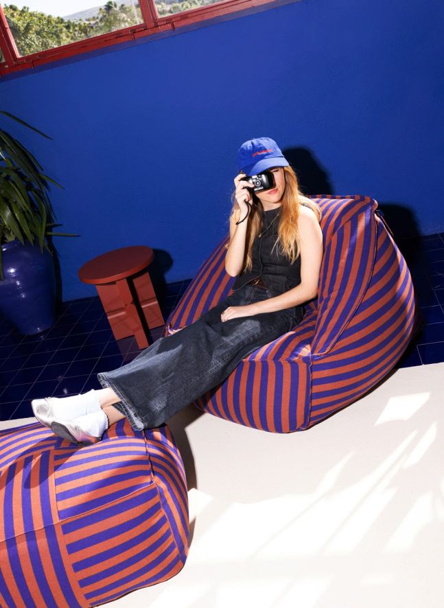 Ziggy Ottoman Chair | Brown