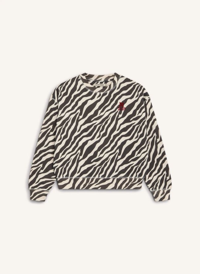 Sweat Logo TNS Zèbre | Noir
