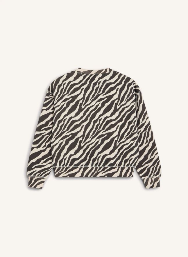 Sweat Logo TNS Zèbre | Noir