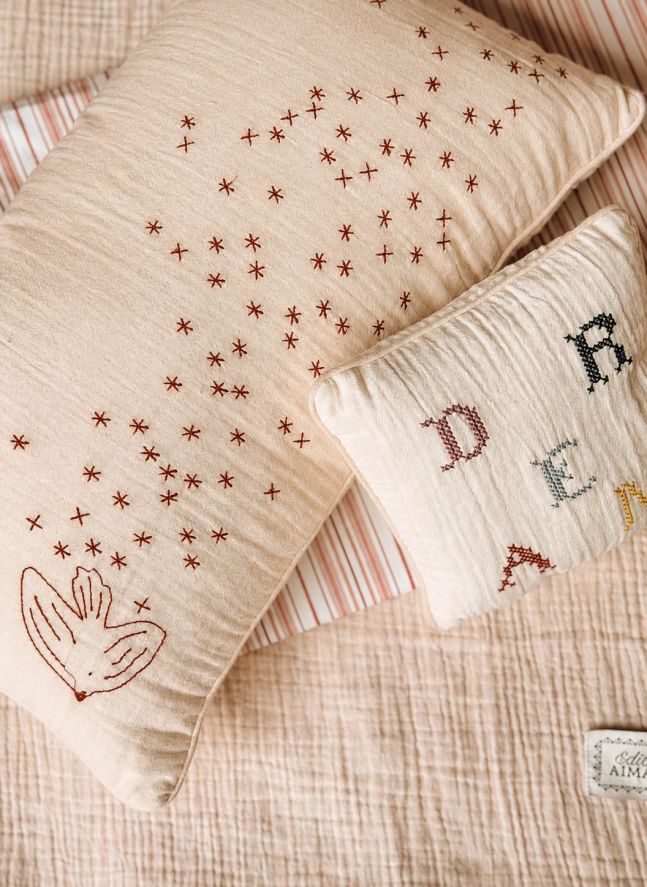 Coussin Ciel étoilé Hubert | Gaze Poudre