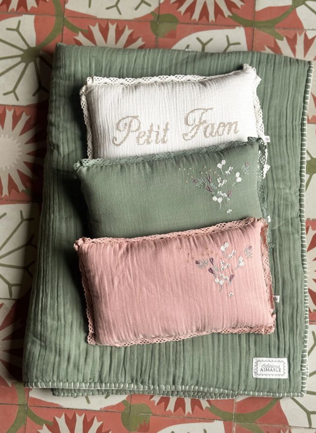 Coussin Petit Faon Camille | Gaze Ivoire