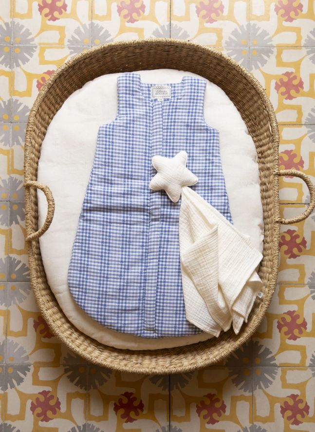 Gigoteuse d'hiver Gaston | Coton Vichy Bleu